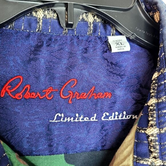 Robert Graham Limited Edition 147/270 Flip Cuff Embroidered Shirt Size XL - Picture 8 of 16